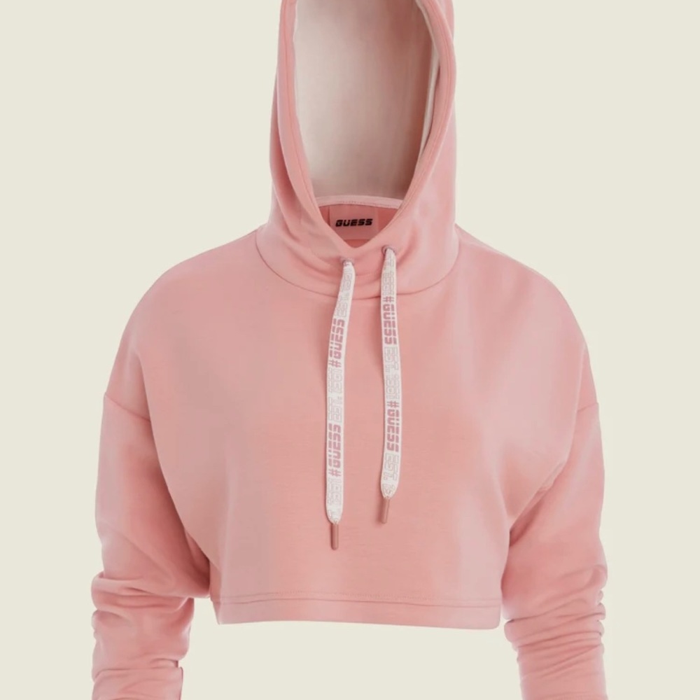 GUESS Eco Cathryn Cropped Hoodie